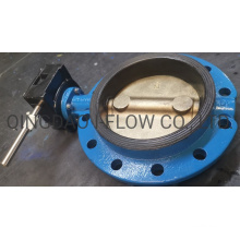 DIN Mono Flanged Short Pattern Vulcanised Rubber Seat Butterfly Valve